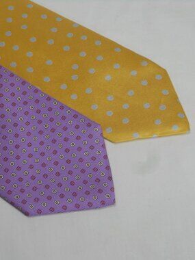2 gorgeous Eton made in Italy all silk ties